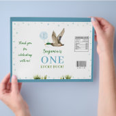 Een Lucky Duck Boy Verjaardag Chip Bag Wrapper Flyer (Hand)