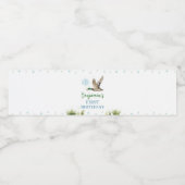 Een Lucky Duck Boy Verjaardag Water Bottle Label Waterfles Etiket (Enkel label)