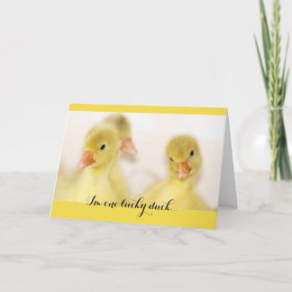 Een Lucky Duck die je denkt aan je Kaart