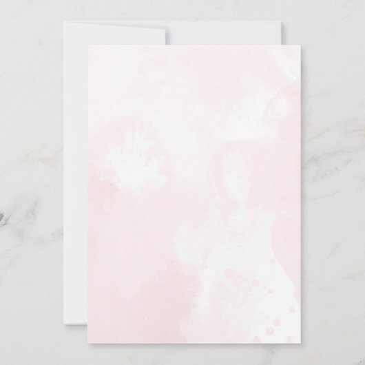 Een Lucky Duck Roze Meisje Rubber Eend 1e verjaard Kaart (Achterkant)