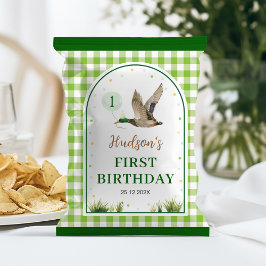 Een Lucky Duck Verjaardag Chip Bag Wrapper Flyer