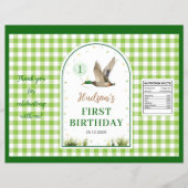 Een Lucky Duck Verjaardag Chip Bag Wrapper Flyer (Voorkant)