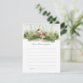 Een Lucky Duck Waterverf Verjaardag Tijd Capsule Informatiekaartje (Staand voorkant)