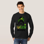 Een Lucky Gramps Bun Leopard St Patrick's Da T-shirt (Voorkant volledig)