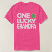 Eén Lucky Grandpa Clover Mannen St Patricks Day Gr T-shirt (Design voorkant)