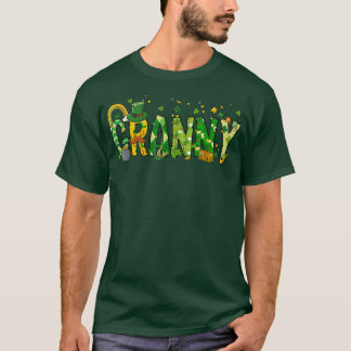 Een Lucky Granny St Patrick's Day Irish Granny Sha T-shirt
