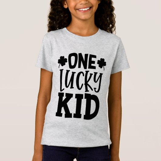 Eén Lucky Kind T-shirt (Voorkant)
