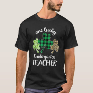 Eén Lucky Kindergarten Leraar St Patricks Day Sha T-shirt