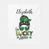 Eén Lucky Lassie Fleece Blanket Deken (Voorkant)