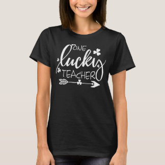 Een Lucky leraar Funny St Patrick's Day Matching T-shirt