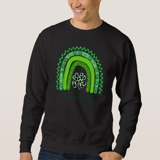 Eén Lucky leraar St Patrick's Day Educator voor de Trui (Voorkant)
