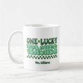 Een Lucky leraar St. Patrick's Day Koffiemok (Links)