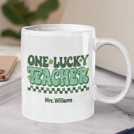 Een Lucky leraar St. Patrick's Day Koffiemok