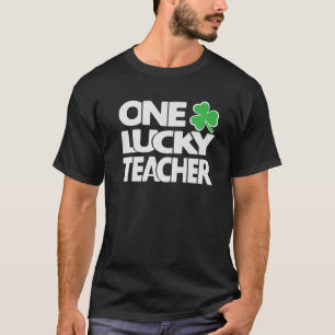 Eén Lucky leraar St Patrick's Day T-shirt