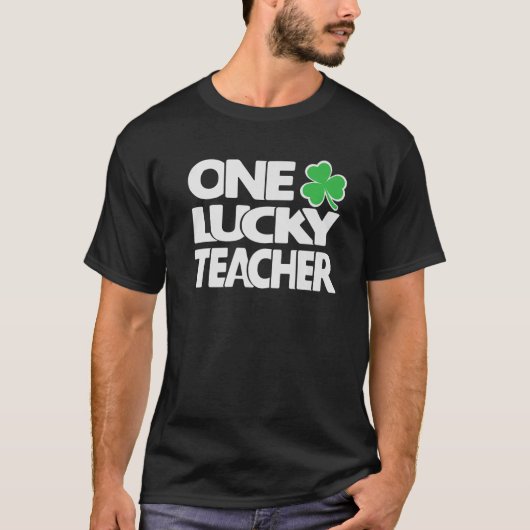 Eén Lucky leraar St Patrick's Day T-shirt (Voorkant)