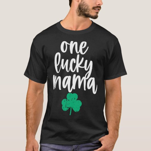 Een Lucky Mama Cute Design voor moeder Saint Patri T-shirt (Voorkant)