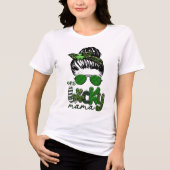 Een Lucky Mama Irish St. Patrick's Day Tri-Blend Shirt (Voorkant)
