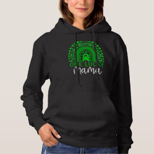 Eén Lucky Mama Leopard Rainbow Ma Life St Patrick Hoodie