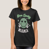 Een Lucky Mama St Patricks Day Retro Irish Family T-shirt (Voorkant)