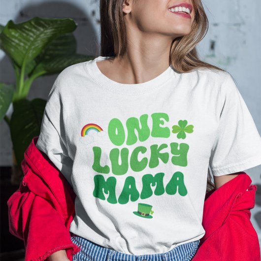 Een Lucky Mama St. Patrick's Day Shamrock Women's T-shirt