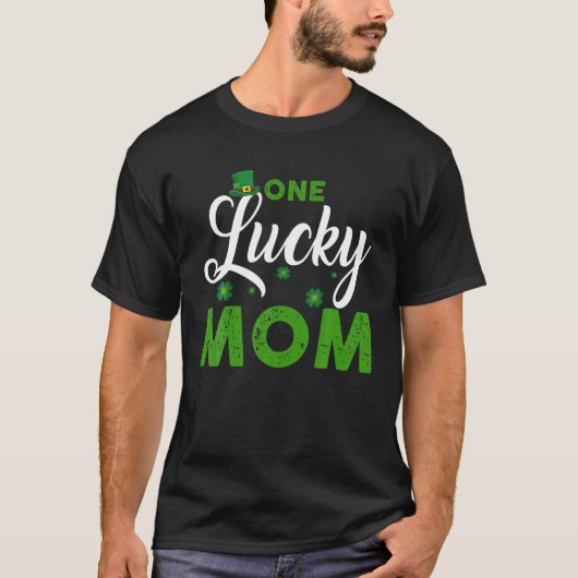 Een Lucky mama St. Patrick's Day T-shirt (Voorkant)