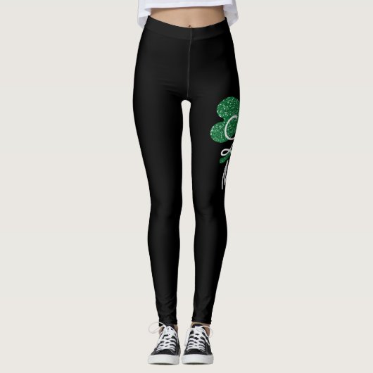 Eén Lucky Mama T-shirt St Patricks Day Leggings (Voorkant)