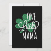 Eén Lucky Mama T-shirt  St Patricks Day Save The Date (Voorkant)