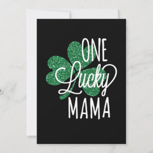 Eén Lucky Mama T-shirt  St Patricks Day Save The Date