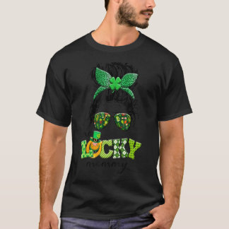 Een Lucky Mammie Bun Saint Patricku2019s Dag T-shirt