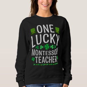 Eén Lucky Montessori-leraar Saint Patrick Costume Trui