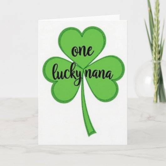 Eén Lucky Nana Kaart (Voorkant)