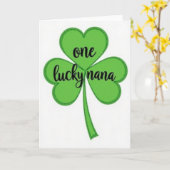 Eén Lucky Nana Kaart (Gele Bloem)