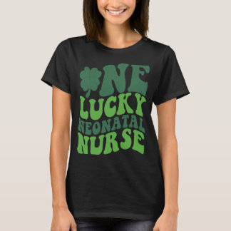 Eén Lucky Neonatal Neonatal Sint Patricks Day verp T-shirt