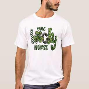 Eén Lucky Nurse Leopard Pset St Patrick's Day 202 T-shirt