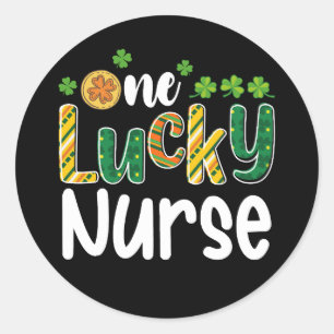 Eén Lucky Nurse St Patrick's Day Ronde Sticker