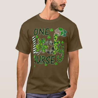 Eén Lucky Nurse St Patrick's Day Shamrock Leopard T-shirt