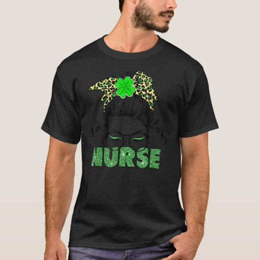 Eén Lucky Nurse St Patrick's Day T-shirt (Voorkant)