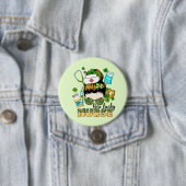 Een Lucky Nurse St. Patrick's Ronde Button 7,6 Cm (In situ)