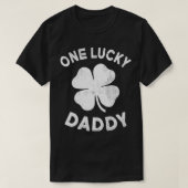 Een Lucky Pap St Patricks Day Green Shamrock Leaf T-shirt (Design voorkant)