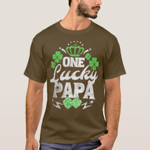 Een Lucky Papa St Patricks Day Gift 70 s Di T-shirt