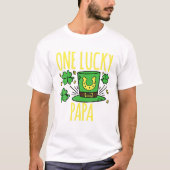 Een Lucky Papa St. Patrick's Day Lucky Papa T-shirt (Voorkant)