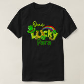 Eén Lucky Para St Patricks Day Shamrock Paraprofes T-shirt (Design voorkant)
