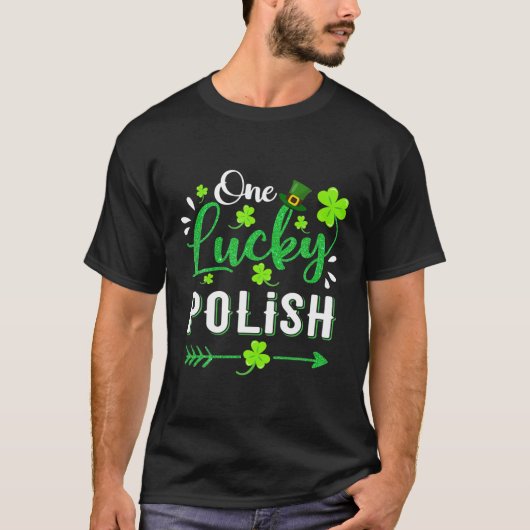 Een Lucky Pools Shamrock Leprechaun Pet St Patric T-shirt (Voorkant)