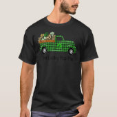Eén Lucky Pop Pop Green Pset Truck Shamrocks Patr T-shirt (Voorkant)