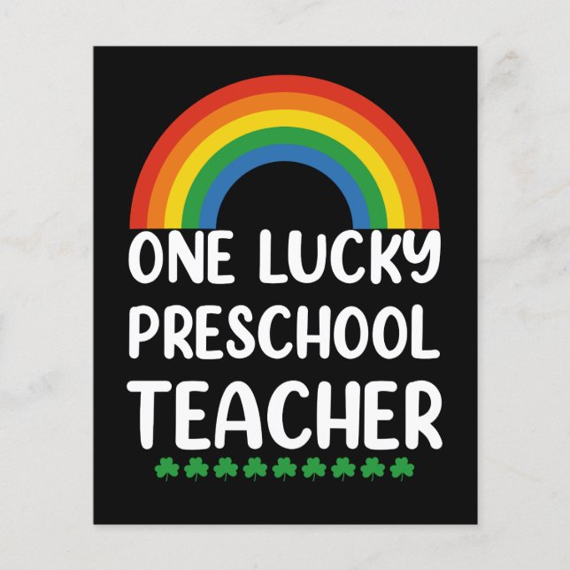 Een Lucky Preschool leraar St. Patrick's Day (Voorkant)