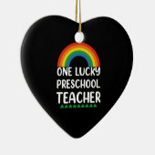 Een Lucky Preschool leraar St. Patrick's Day Keramisch Ornament (Rechts)