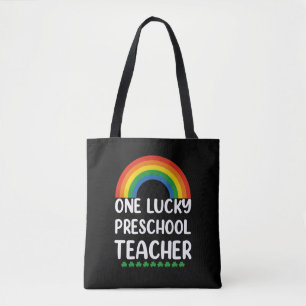 Een Lucky Preschool leraar St. Patrick's Day Tote Bag