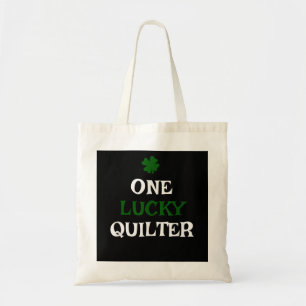 Eén Lucky Quilter St Patricks Day Irish Quilting Tote Bag