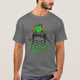 Eén Lucky Registered verpleegster - St Patrick's D T-shirt