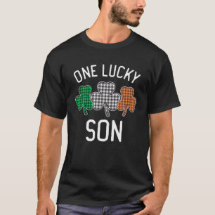 Een Lucky Son St. Patrick's Day Irish Flag Pset C T-shirt
